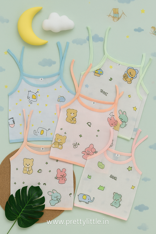 Combo Pack of Muslin colour knot Jablas for Babies ( best 5 dispatched)(0-8m)