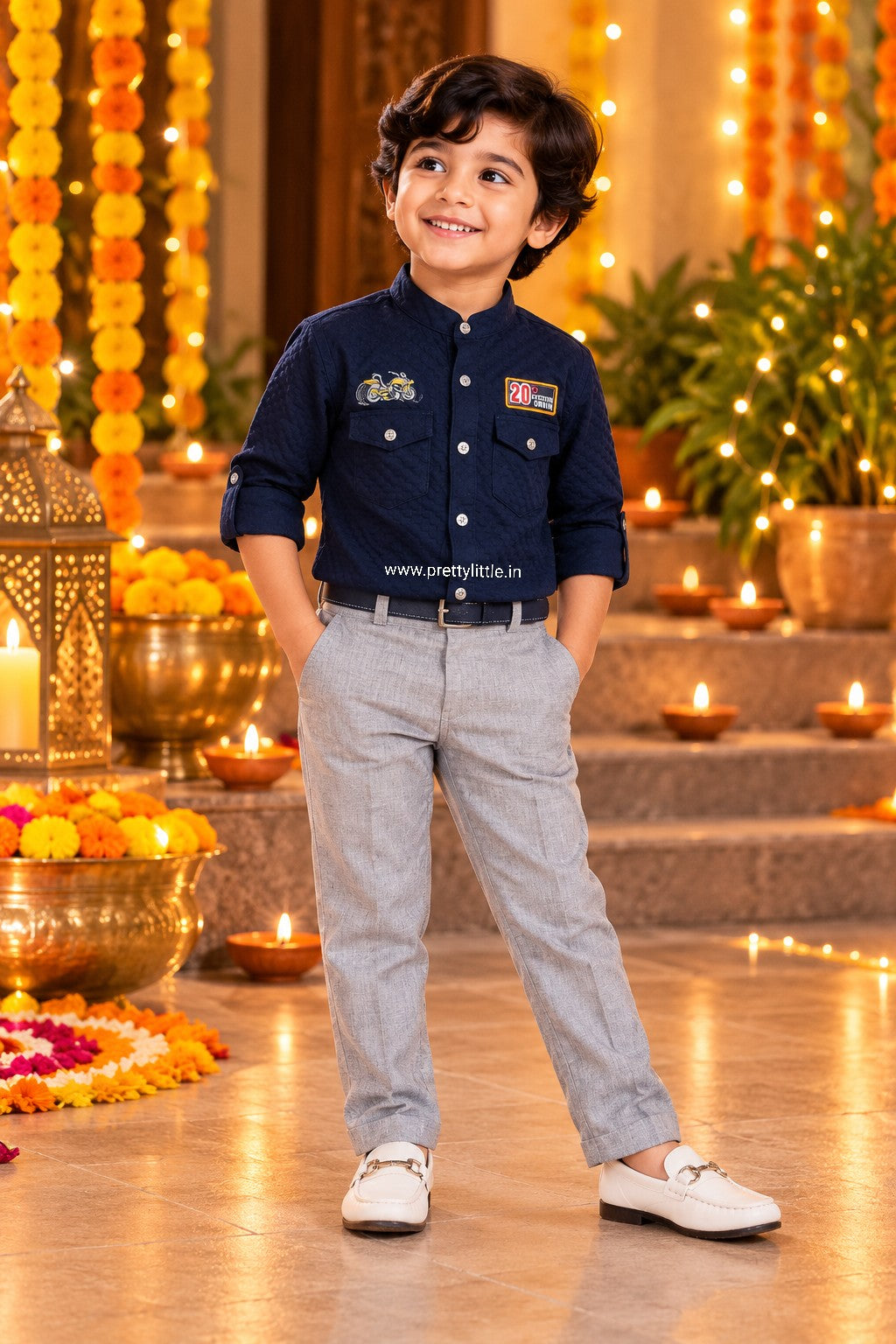 Aarush Royal Festive Waistcoat Set – Boys (5–6 Years)✨