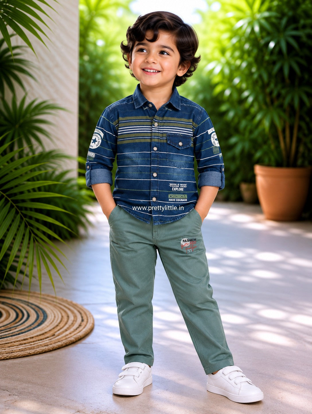 Aarush Royal Festive Waistcoat Set – Boys (5–6 Years)✨