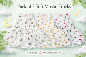Combo Muslin Cotton Frocks – Pack of (any 3 )