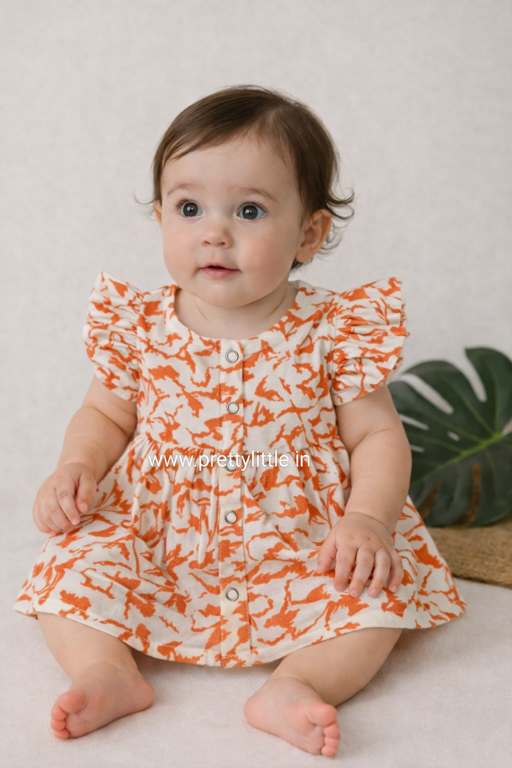 Pretty Little cloud  Muslin Baby Frock | 0–2 Years | Soft & Breathable