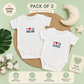 I Love Mom & Dad Printed Onesie | Newborn Photoshoot Outfit | 0-3 Months