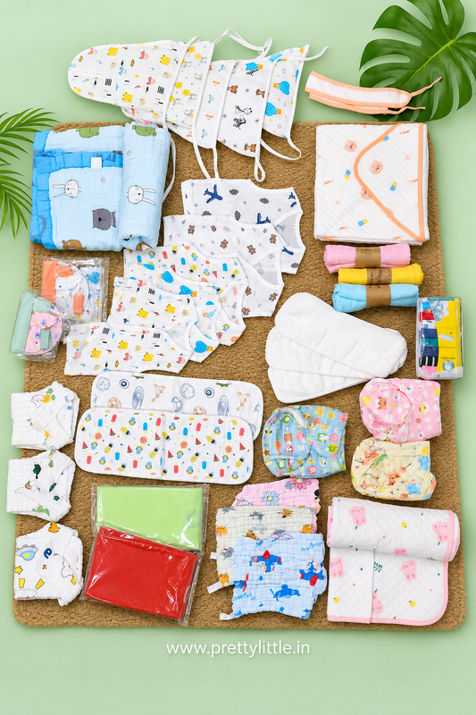 Hello Baby! Newborn Hospital Kit Combo Under ₹5000 – 30+ Essentials for Baby Care