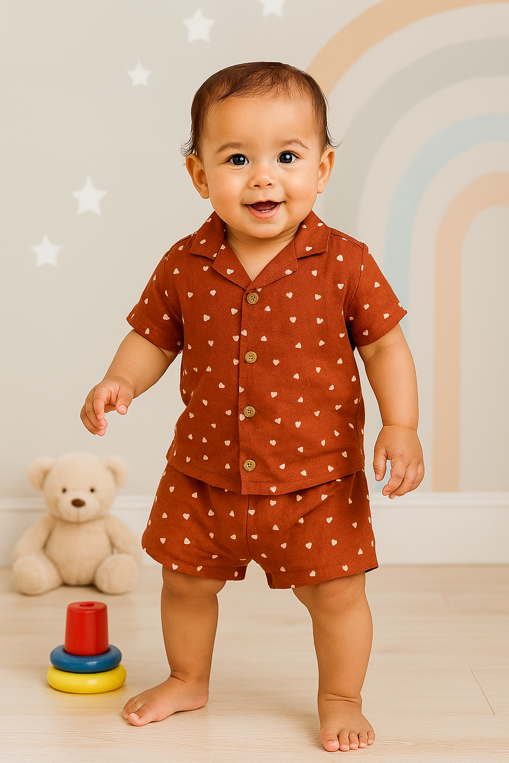 Combo Premium Muslin hand jabla with trouser set ( best 3 dispatched) (standard size 6 to 15 month)