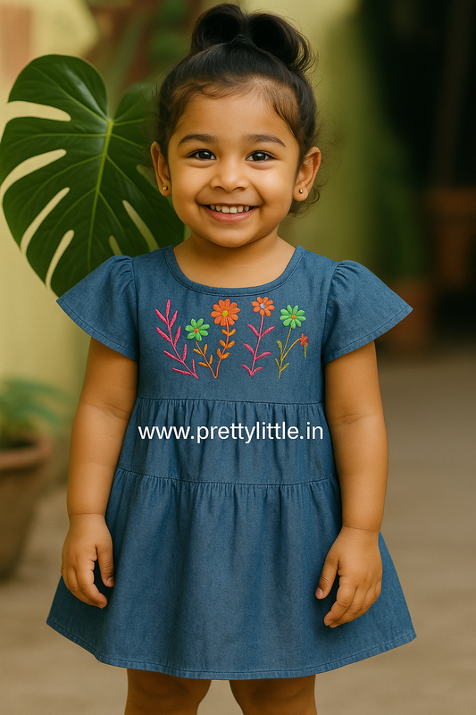Summer Denim Frock for Babies(best 1 dispatched)