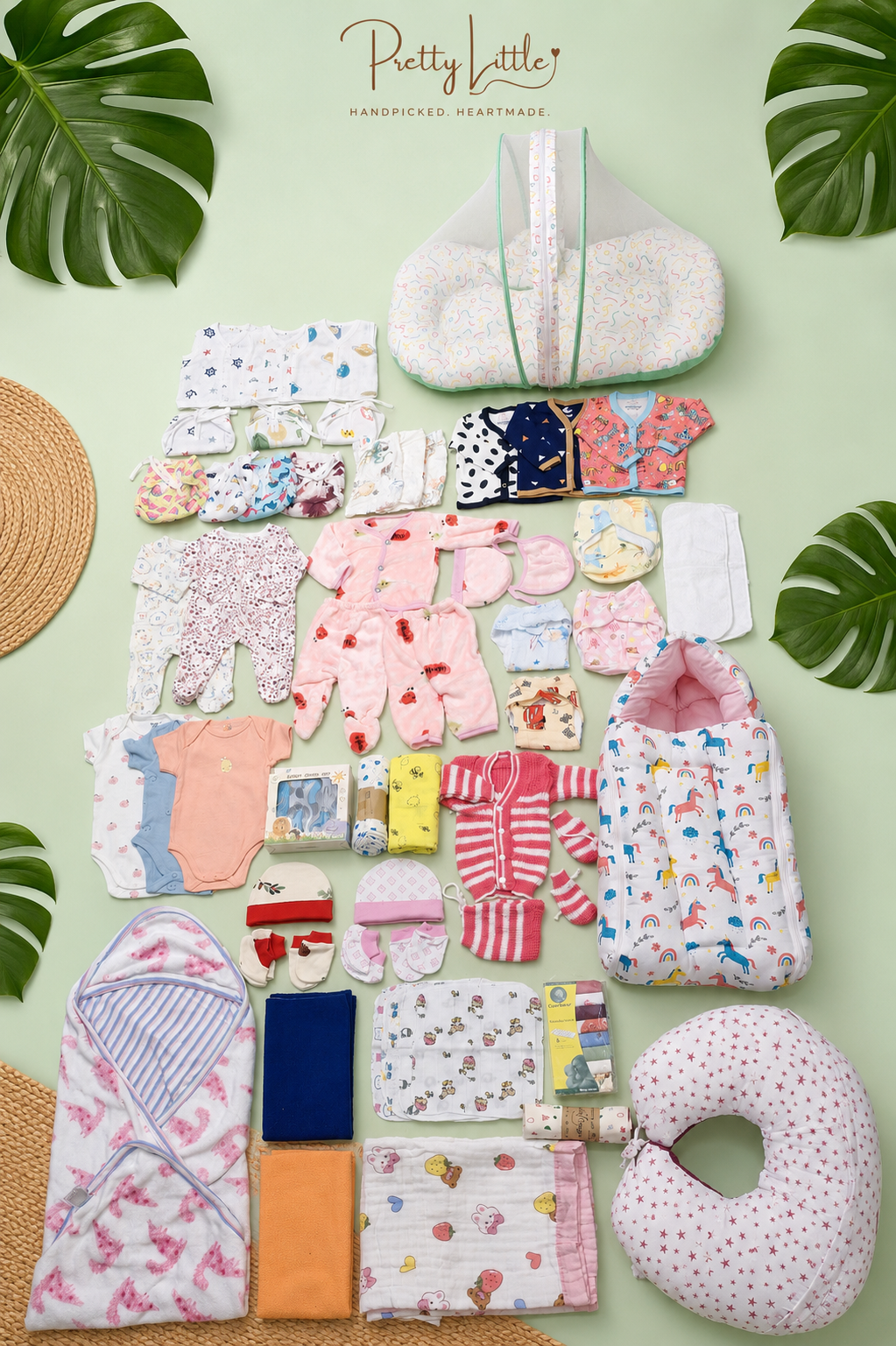 👶 Little Arrival – Hospital Kit 60+ Essentials for Baby Care