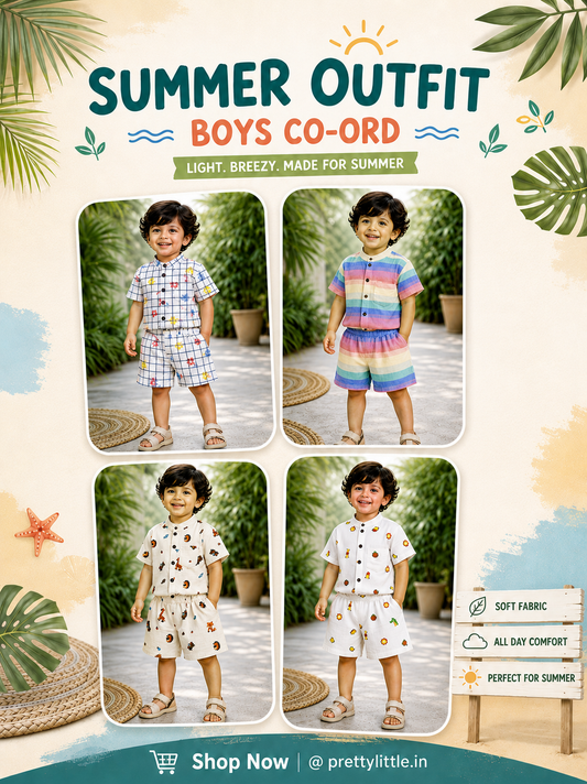 Cloud Soft Muslin Co-ord Set pack of 4 – Ultra-Soft Baby Wear