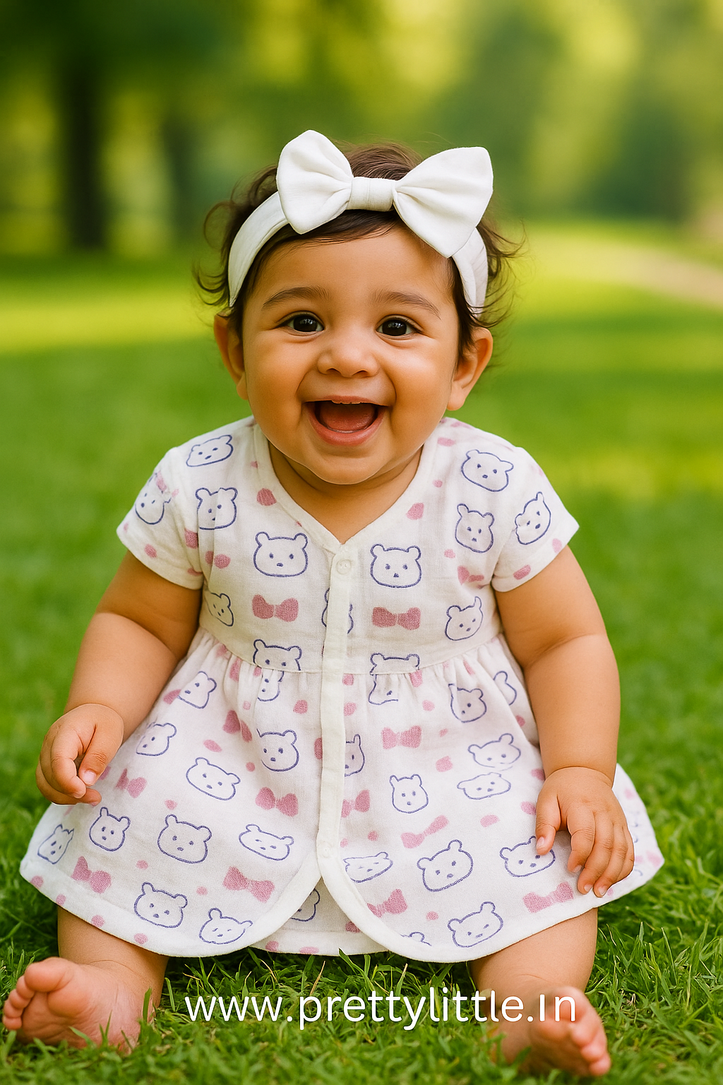 (Any 5) Combo Pack of Muslin soft Frocks for Babies upto 18 Month