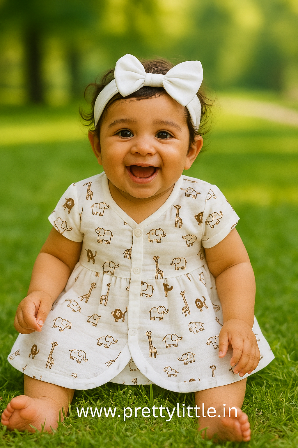 (Any 5) Combo Pack of Muslin soft Frocks for Babies upto 18 Month