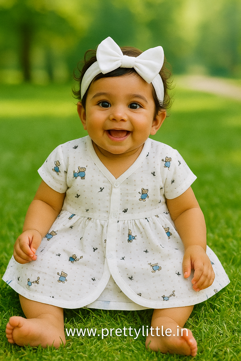 (Any 5) Combo Pack of Muslin soft Frocks for Babies upto 18 Month