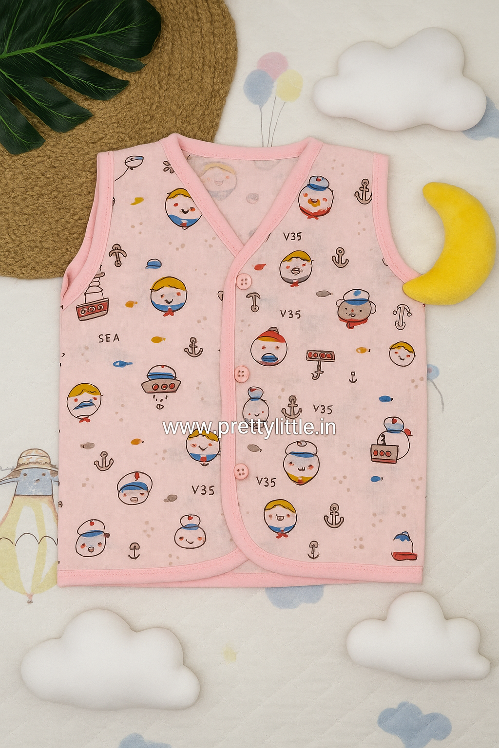 Combo Pack of Muslin colour Jablas for Babies ( best 5 dispatched)(0-8m)