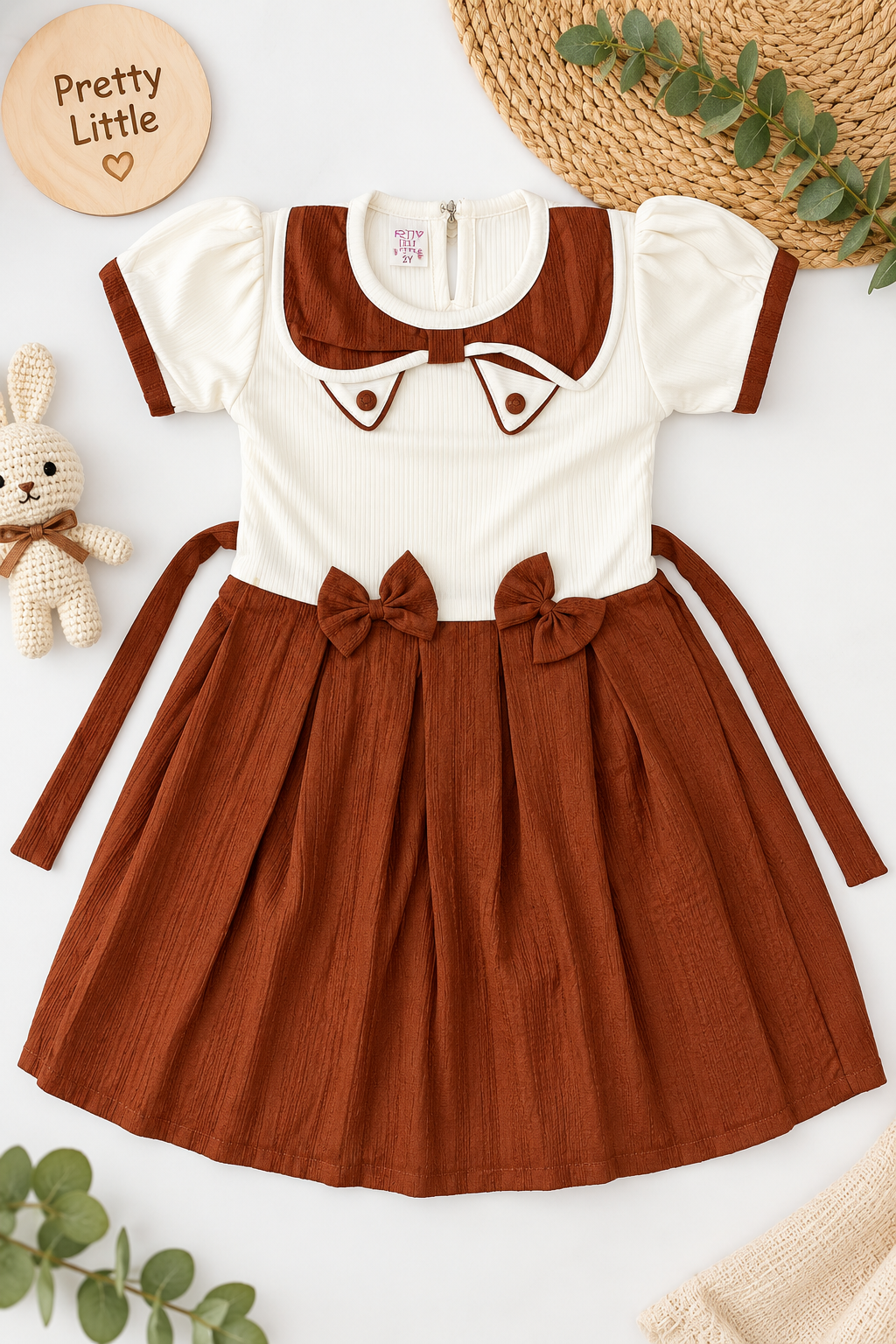 Diwali Denim Bloom Dress Set | Girls Western Wear – Special Offer ( 7- 8 year)