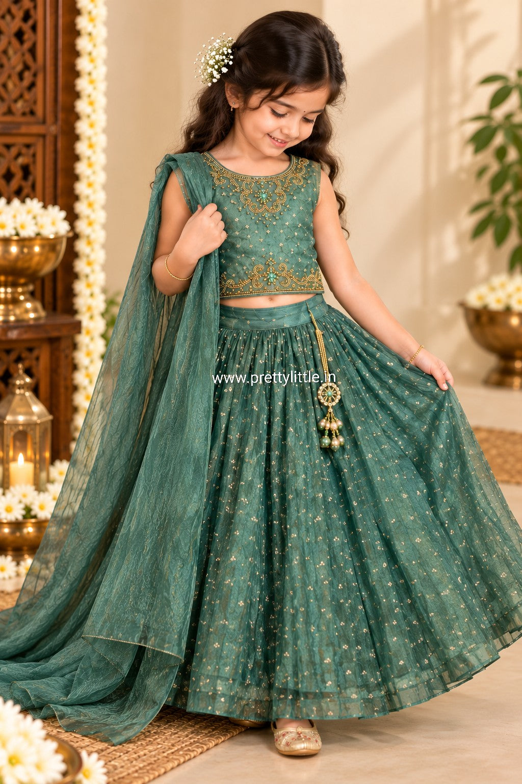 Anvika Diwali Lehenga Set | Girls Festive Wear ❤️ Size 1–2Y to 9–10Y ✨