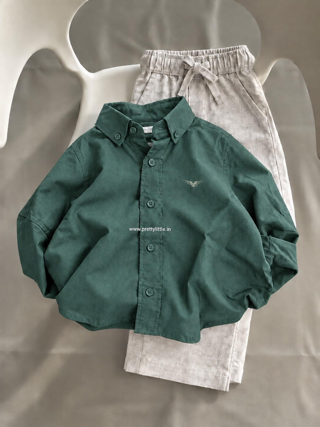 Hudson Boys’ Button-Down Shirt & Pant Set – | 1-7 year