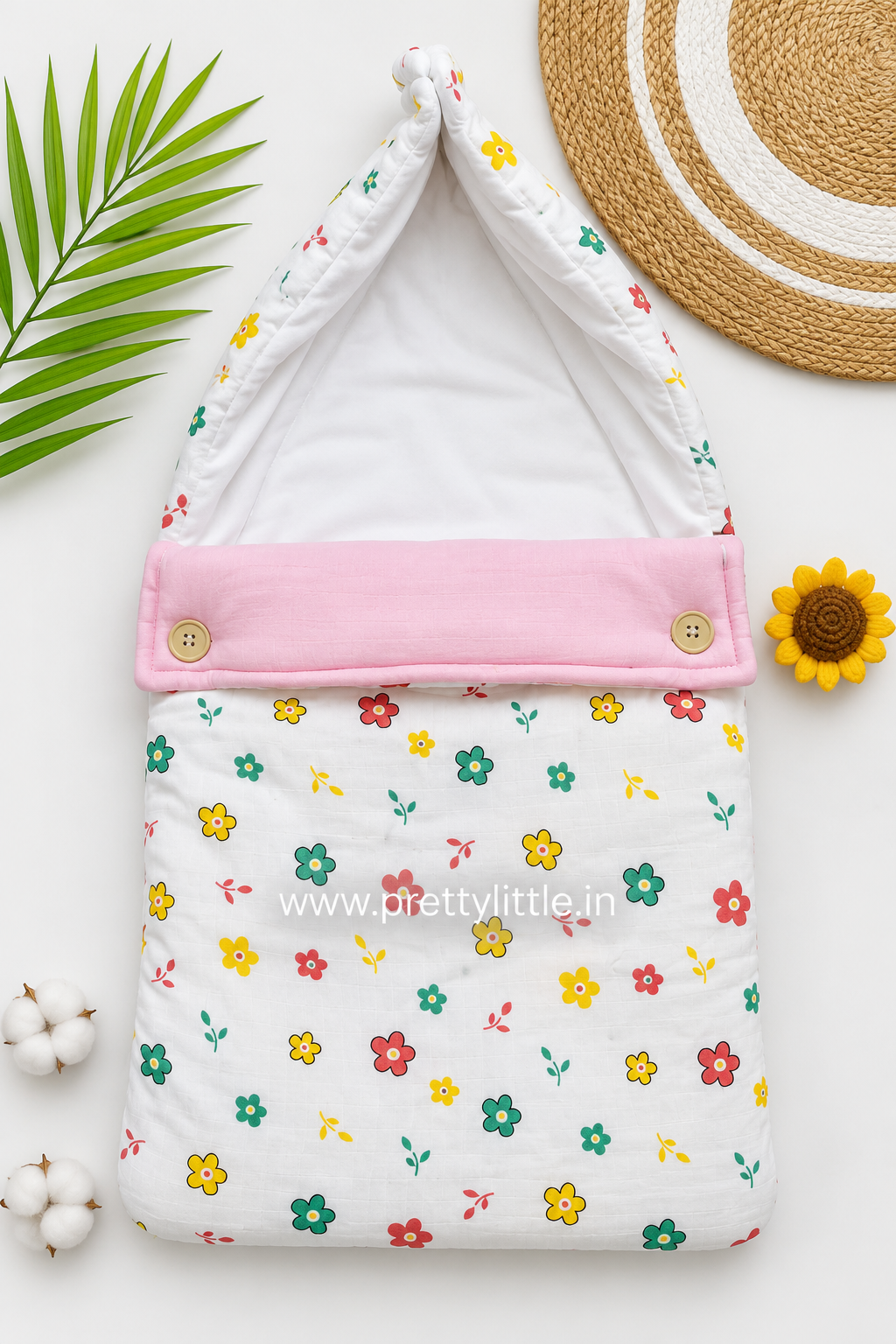Premium Muslin Baby Sleeping Bag – Soft & Breathable Newborn Wrap