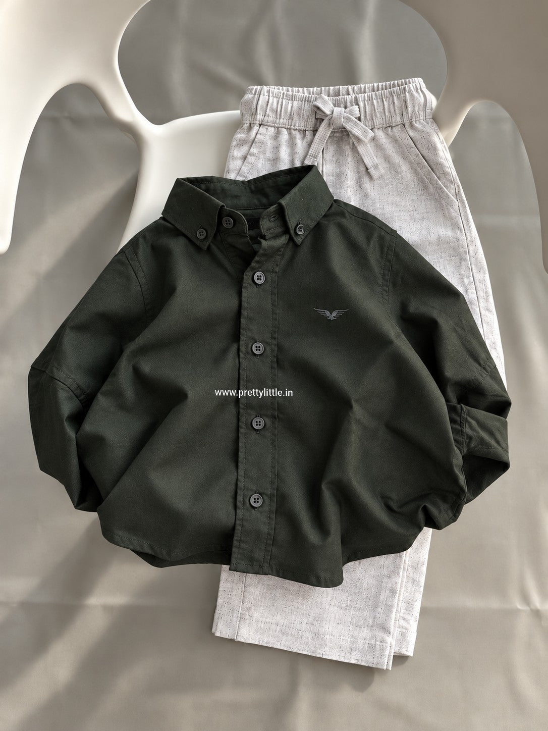 Hudson Boys’ Button-Down Shirt & Pant Set – | 1-7 year