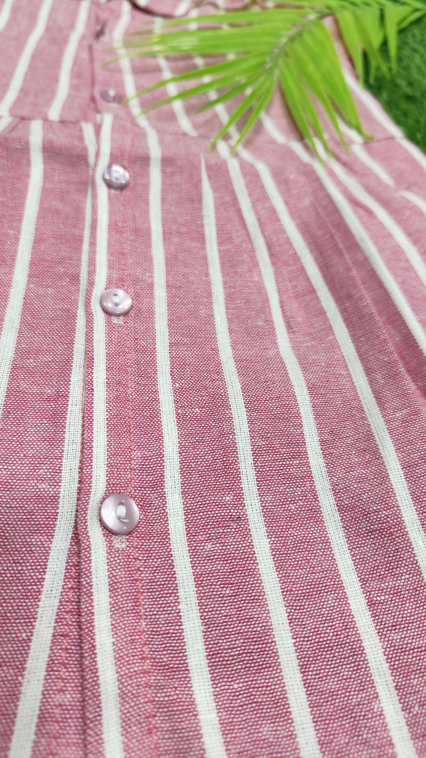 Collor Striped summer Cotton Frock – Stylish & Comfortable (best 1 dispatched)