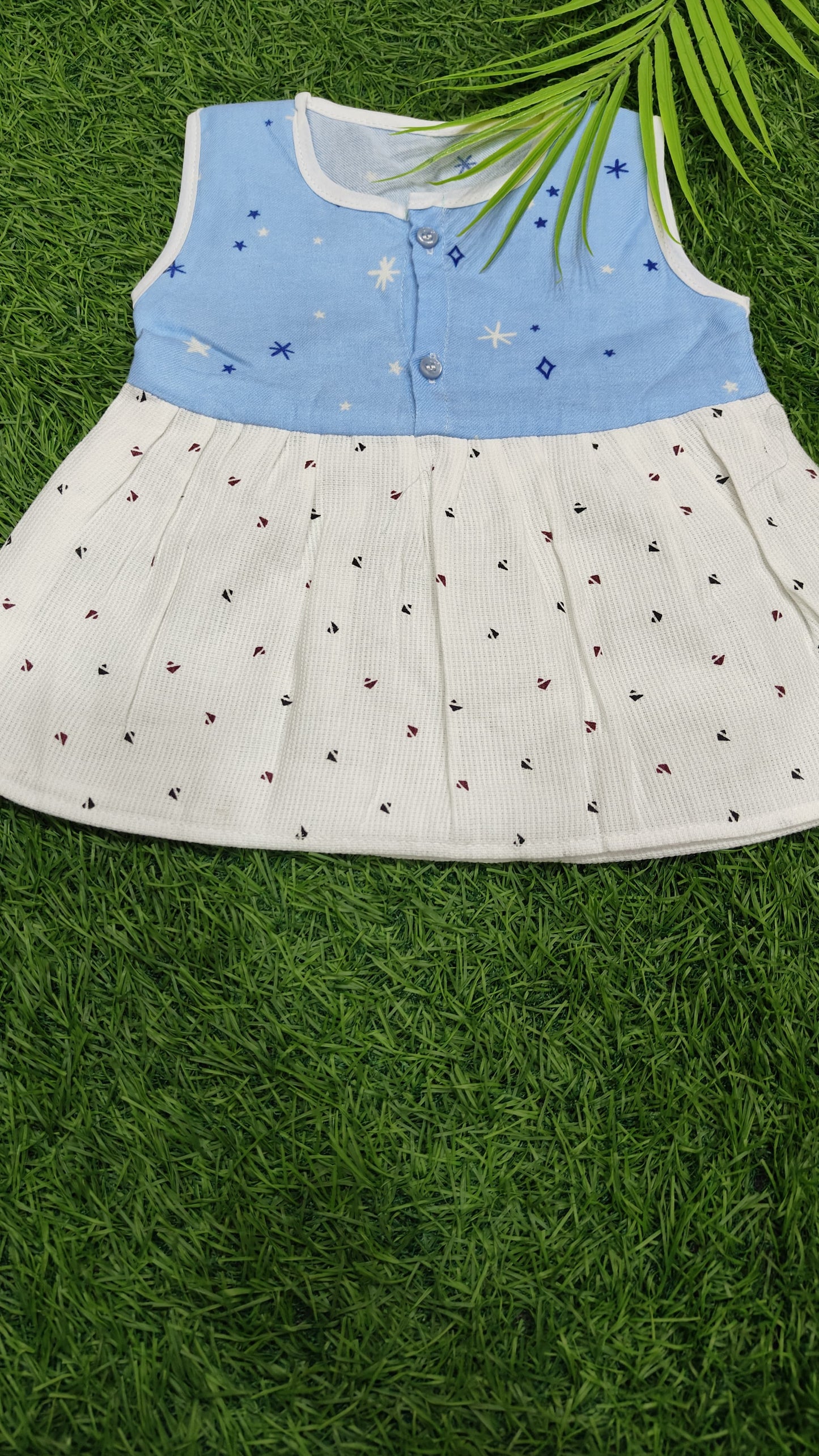 Cotton sleeveless frock combo pack (best 5 dispatched)(0-6m)