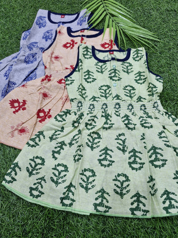 Combo summer Cotton belt Frock – Stylish & Comfortable (best 3 dispatched)