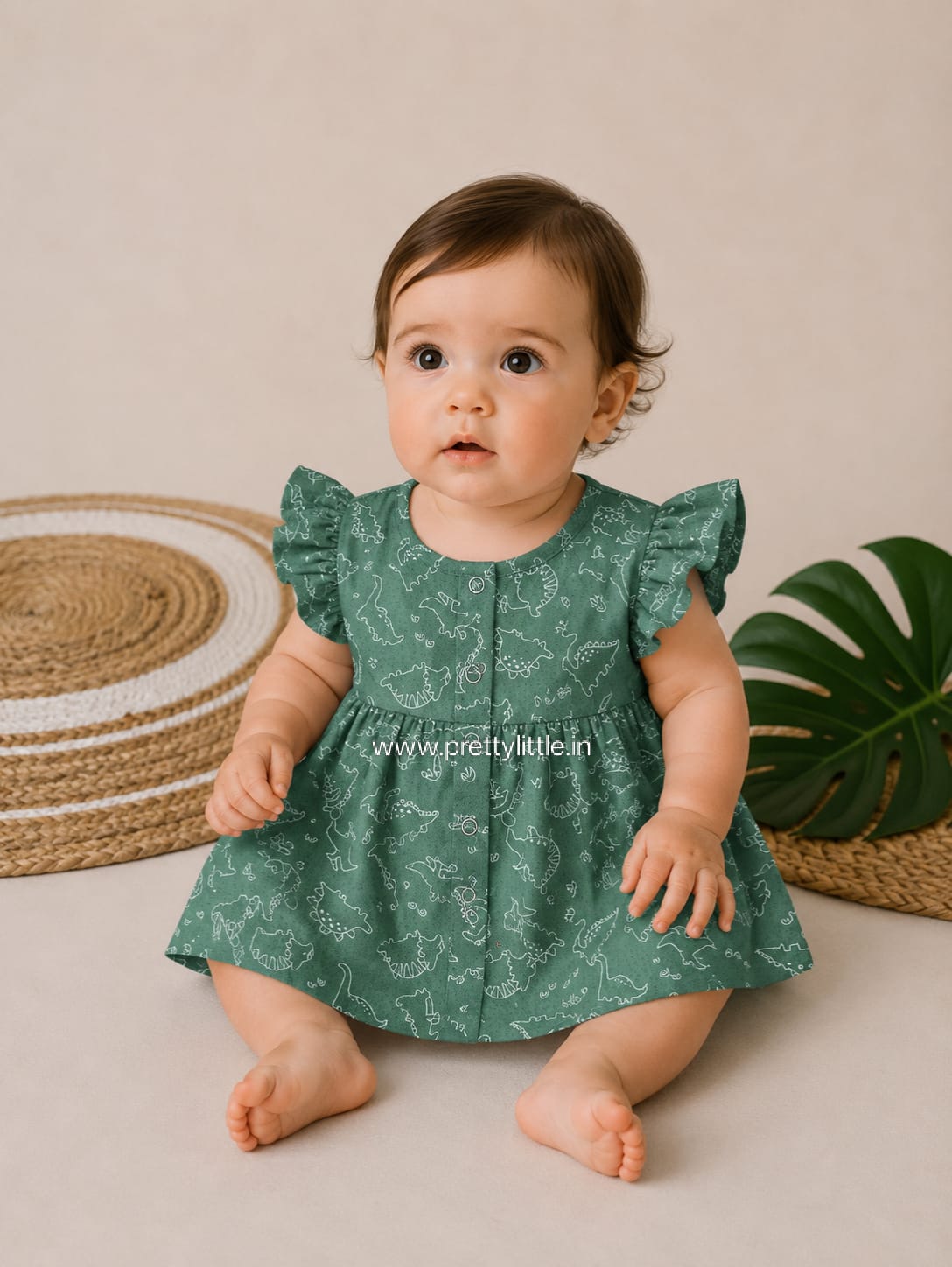 Pretty Little cloud  Muslin Baby Frock | 0–2 Years | Soft & Breathable