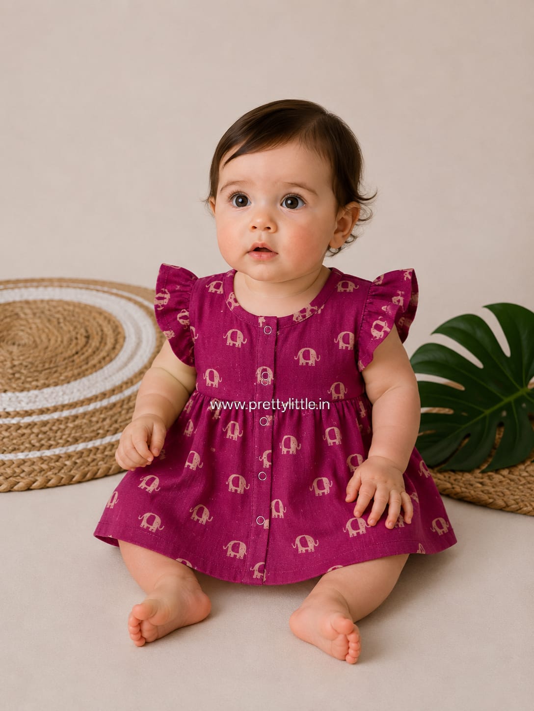 Pretty Little cloud  Muslin Baby Frock | 0–2 Years | Soft & Breathable