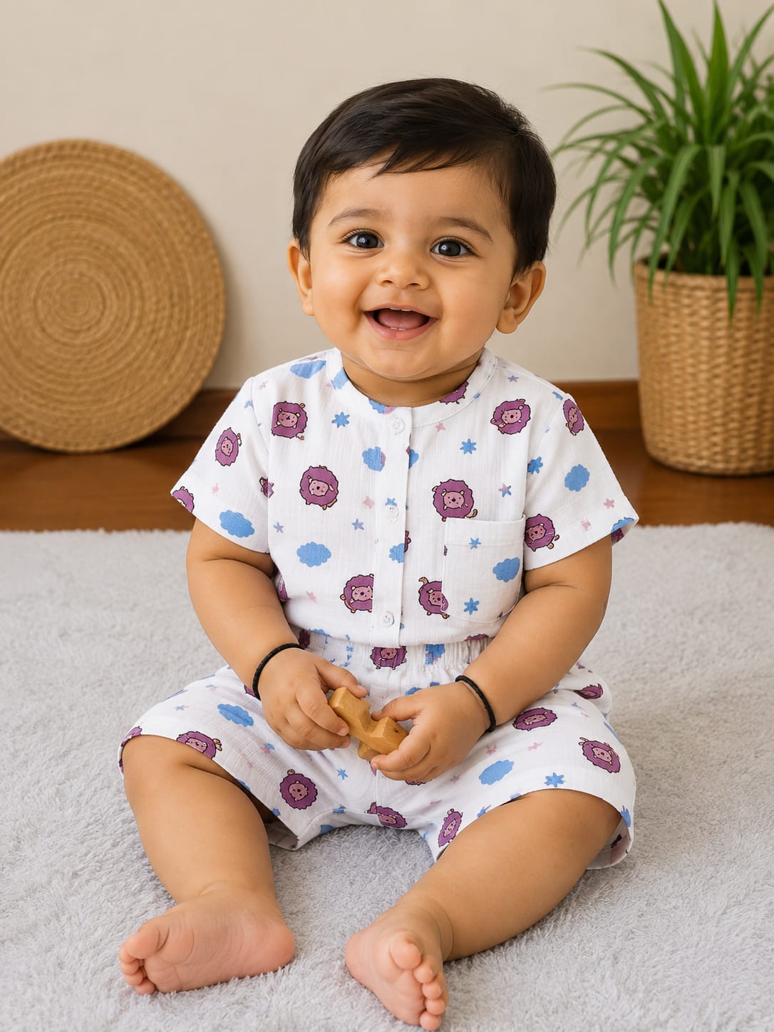 Classic White Muslin Co-Ord Set | 1-4 Years  (any 1)