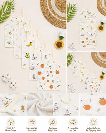 Muslin Knot Jabla Combo – Soft & Breathable Baby Wear