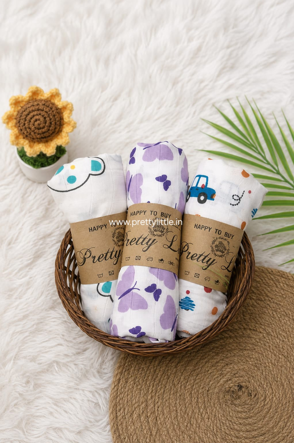 Soft Muslin Baby Bath Towel – Lightweight & Comfortable