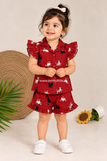 Ziva Ruffle Co-ord Set | 6–12 Months