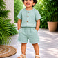 Crinkled Muslin Co-ord Set | Unisex Kids Wear – Up to 4 Years