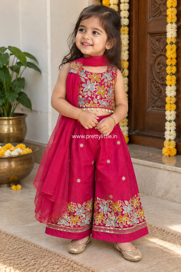 Vega Festive Sharara Set | Girls Ethnic Wear