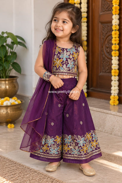 Vega Festive Sharara Set | Girls Ethnic Wear