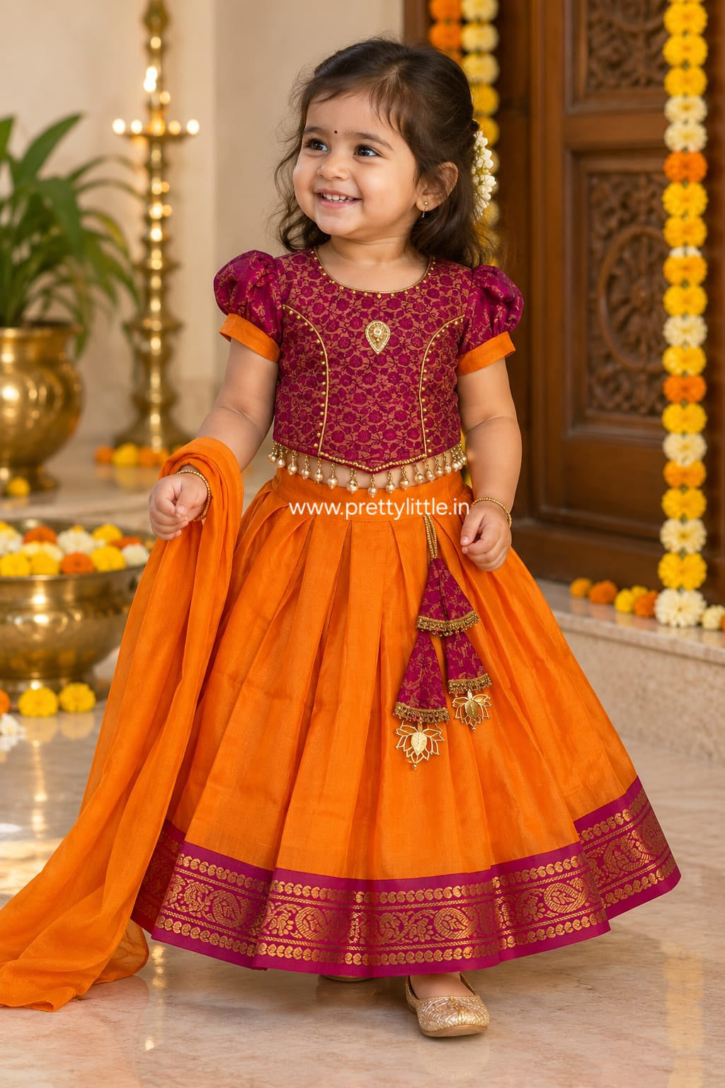 Aadhira Festive Lehenga Set | Girls Ethnic Wear