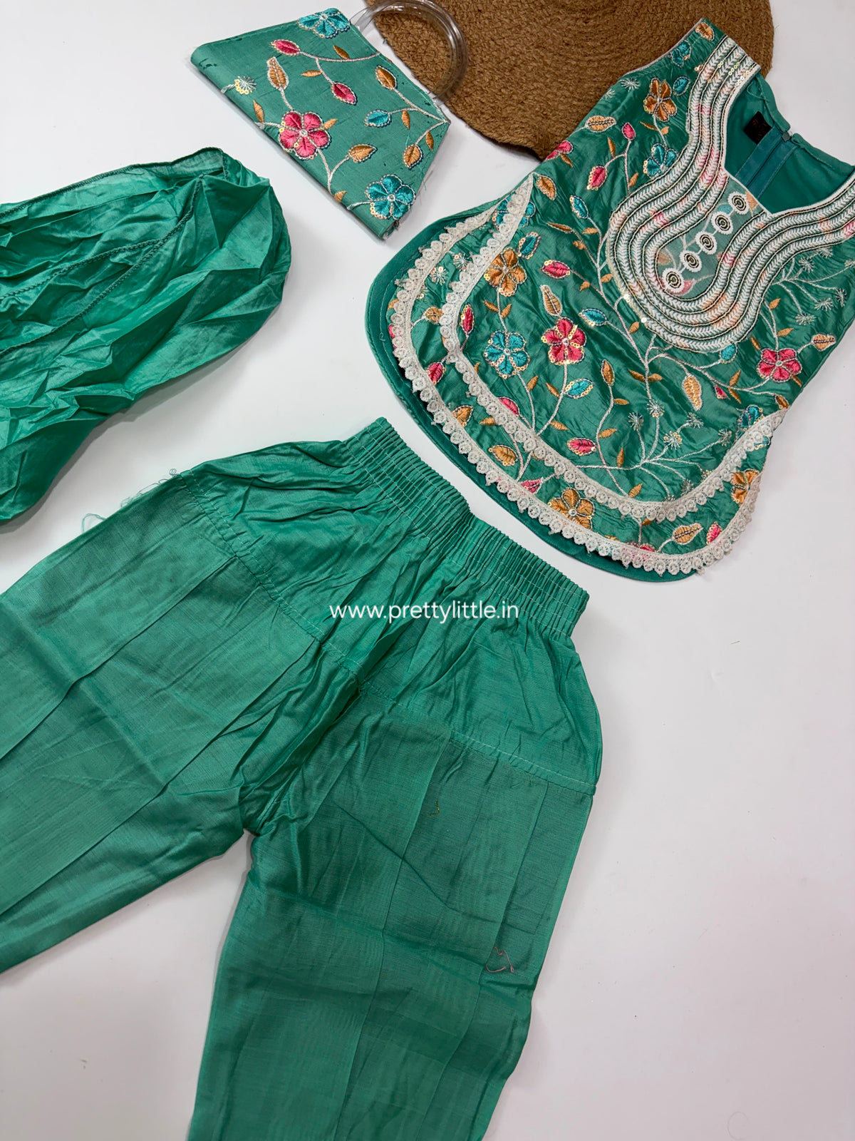 Aaradhya Festive Embroidered Sharara Set – 2 to 4 Years