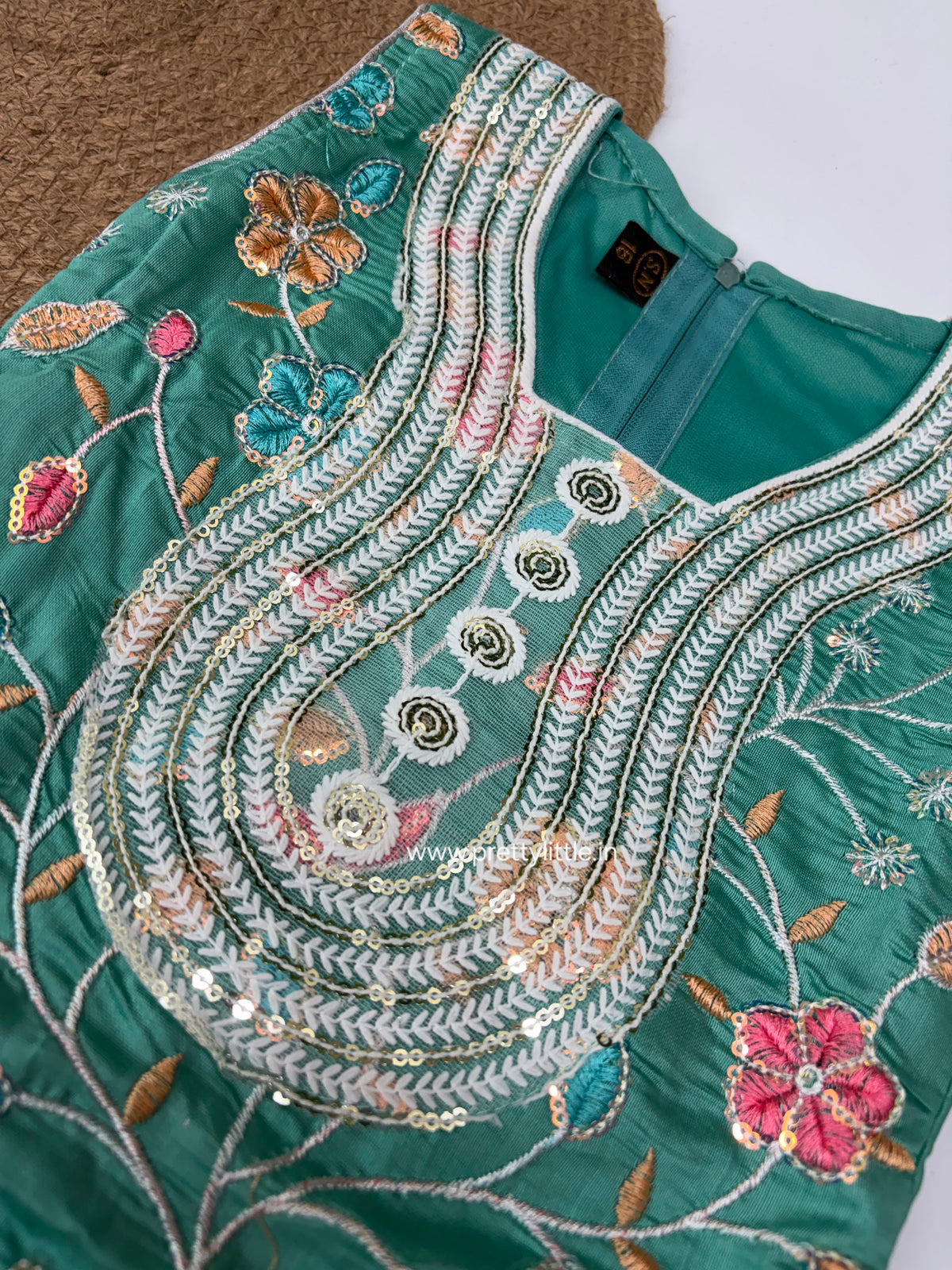Aaradhya Festive Embroidered Sharara Set – 2 to 4 Years
