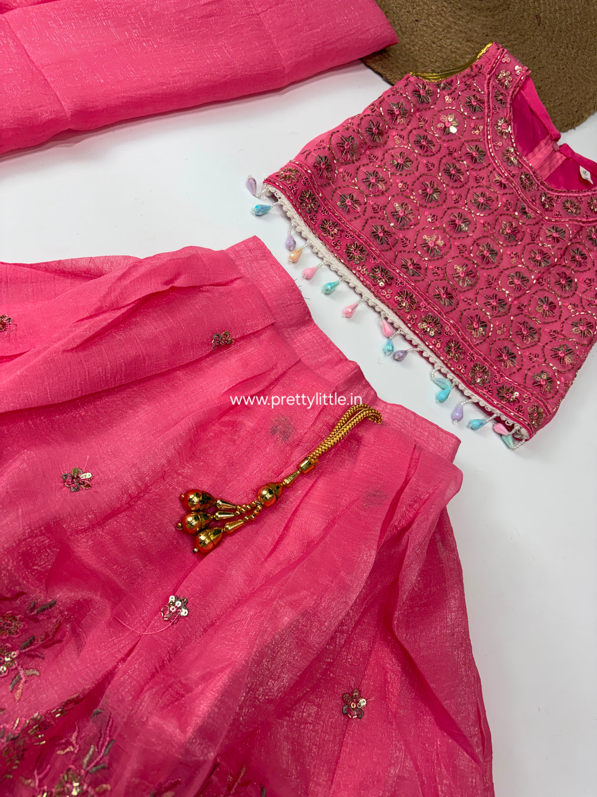 Ishani Festive Mirror Work Lehenga Set