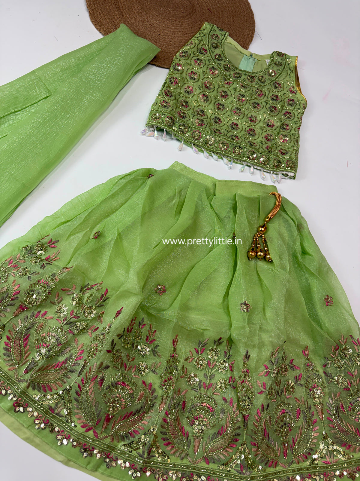 Ishani Festive Mirror Work Lehenga Set