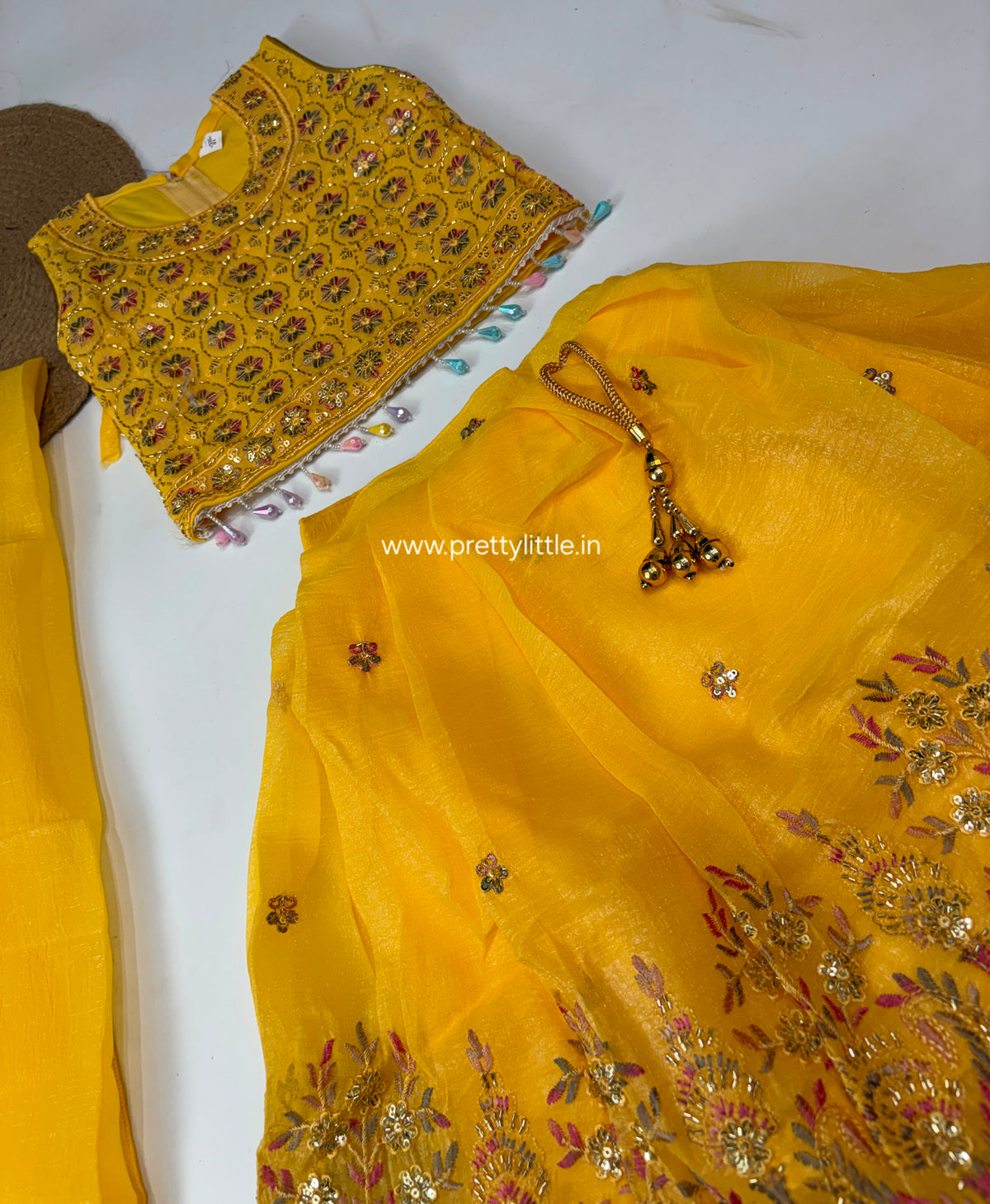 Ishani Festive Mirror Work Lehenga Set