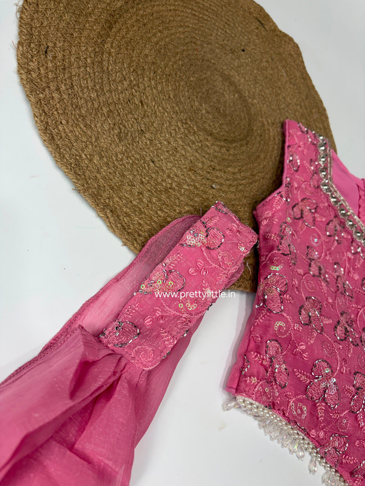 Zivanya Festive Pink Sharara Set – 3 to 9 Years