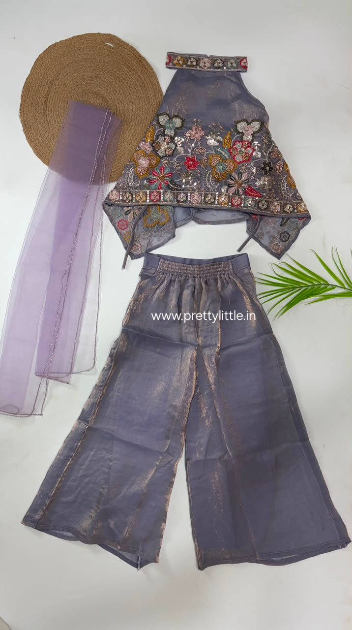 Inaya Floral Festive Palazzo Set | Girls Ethnic Wear ✨