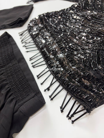 Zaira Sequin Stunning Sharara Set | Girls Festive & Party Wear ✨