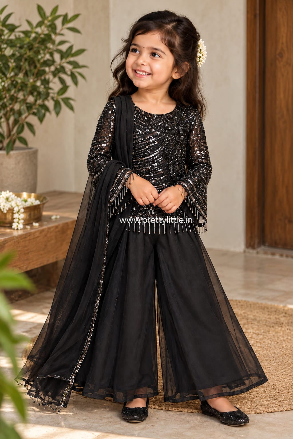Zaira Sequin Stunning Sharara Set | Girls Festive & Party Wear ✨