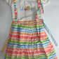 Diwali Denim Bloom Dress Set | Girls Western Wear – Special Offer ( 7- 8 year)