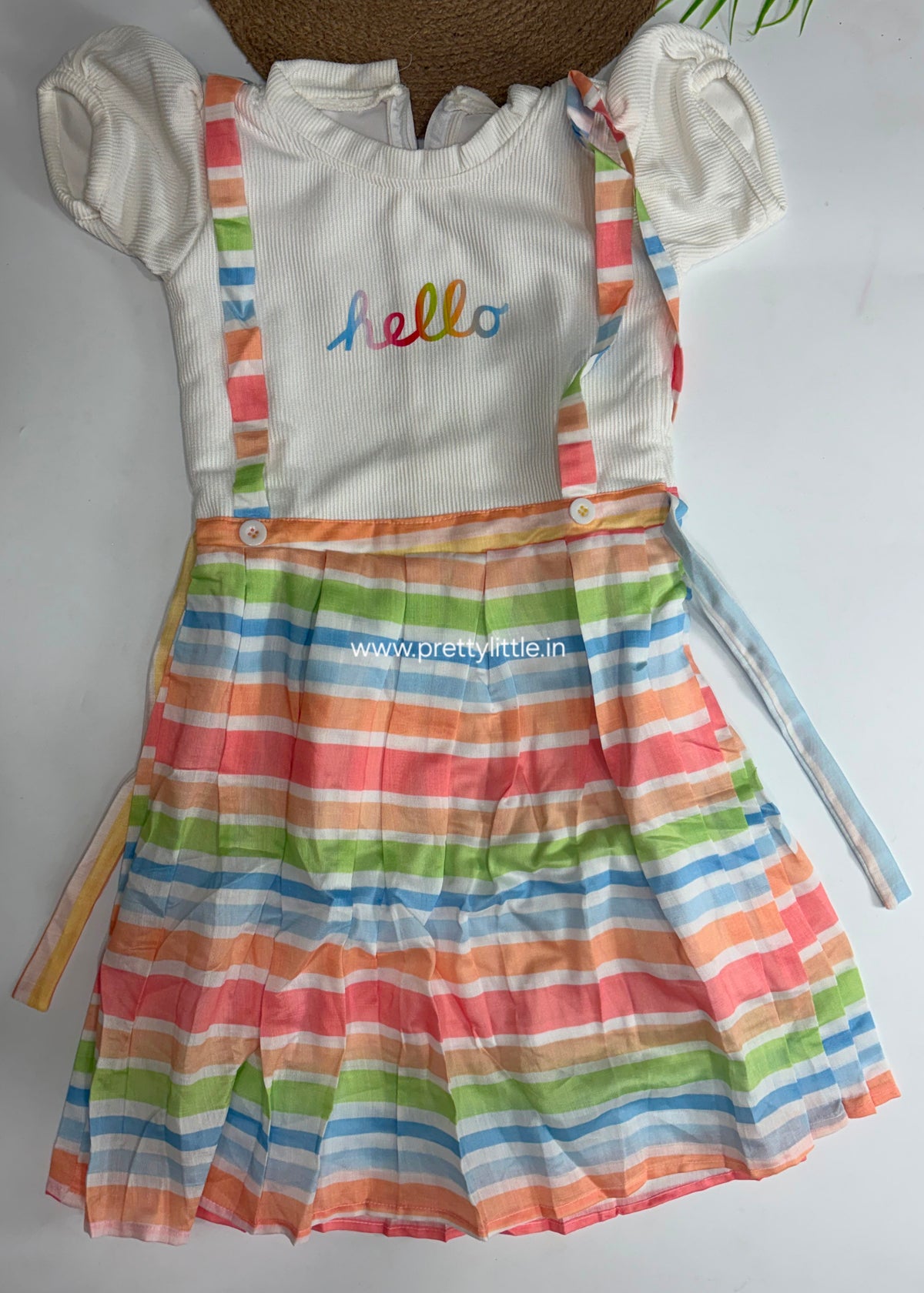 Diwali Denim Bloom Dress Set | Girls Western Wear – Special Offer ( 7- 8 year)