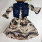 Diwali Denim Bloom Dress Set | Girls Western Wear – Special Offer ( 7- 8 year)