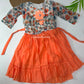 Diwali Denim Bloom Dress Set | Girls Western Wear – Special Offer ( 7- 8 year)