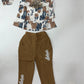 Diwali Denim Bloom Dress Set | Girls Western Wear – Special Offer ( 7- 8 year)