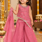 Zivanya Festive Pink Sharara Set – 3 to 9 Years