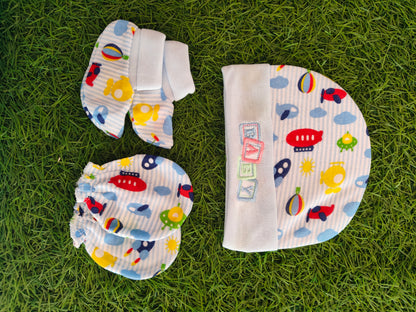 Cap mitten 3Pc Set - Printed