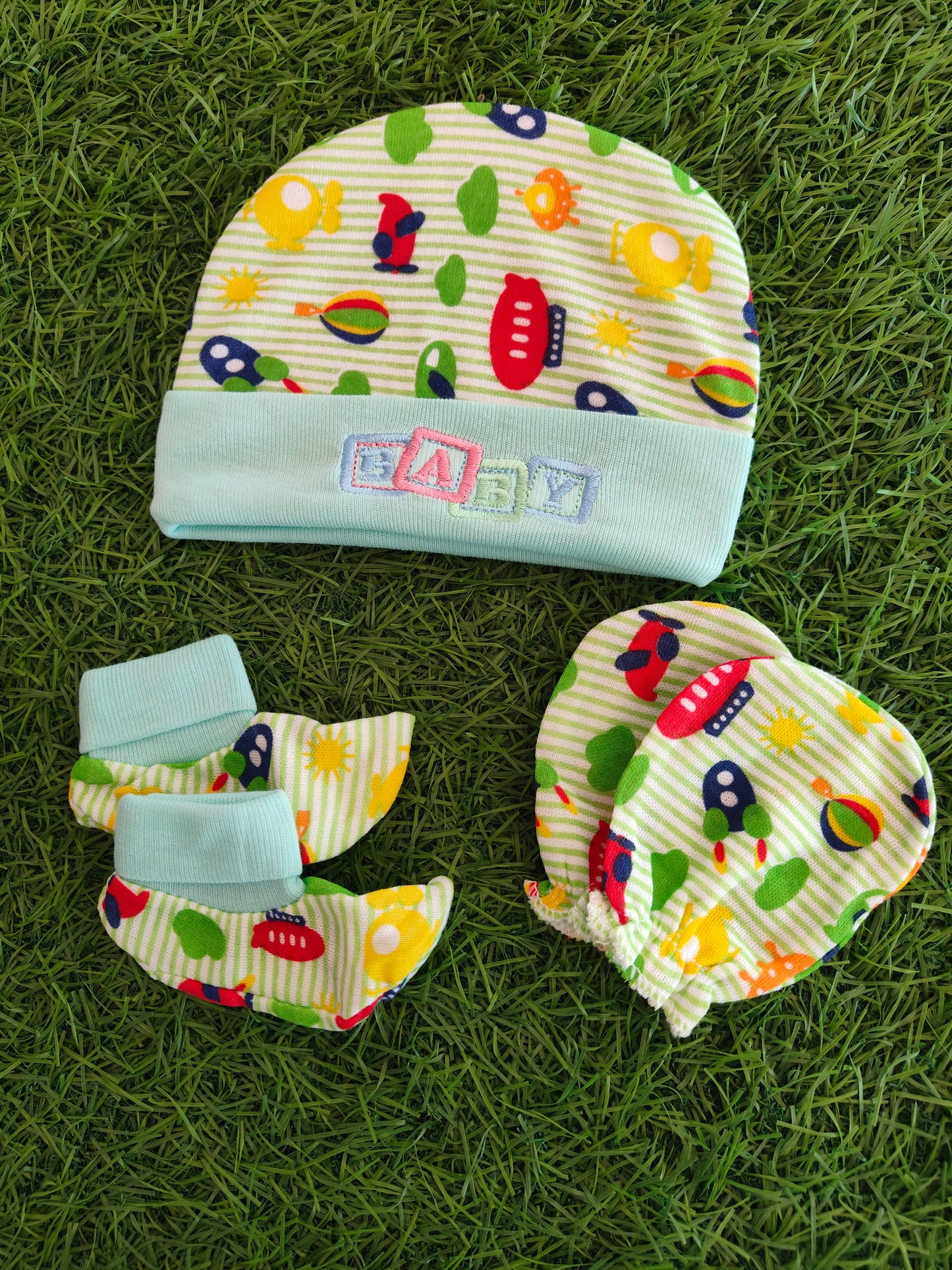 Cap mitten 3Pc Set - Printed